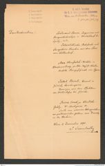 k.k. naturhistorisches Hofmuseum, Intendanzakten 1885-1896 (Hauer), Aktenzahl Z.706/1890, Seite 1